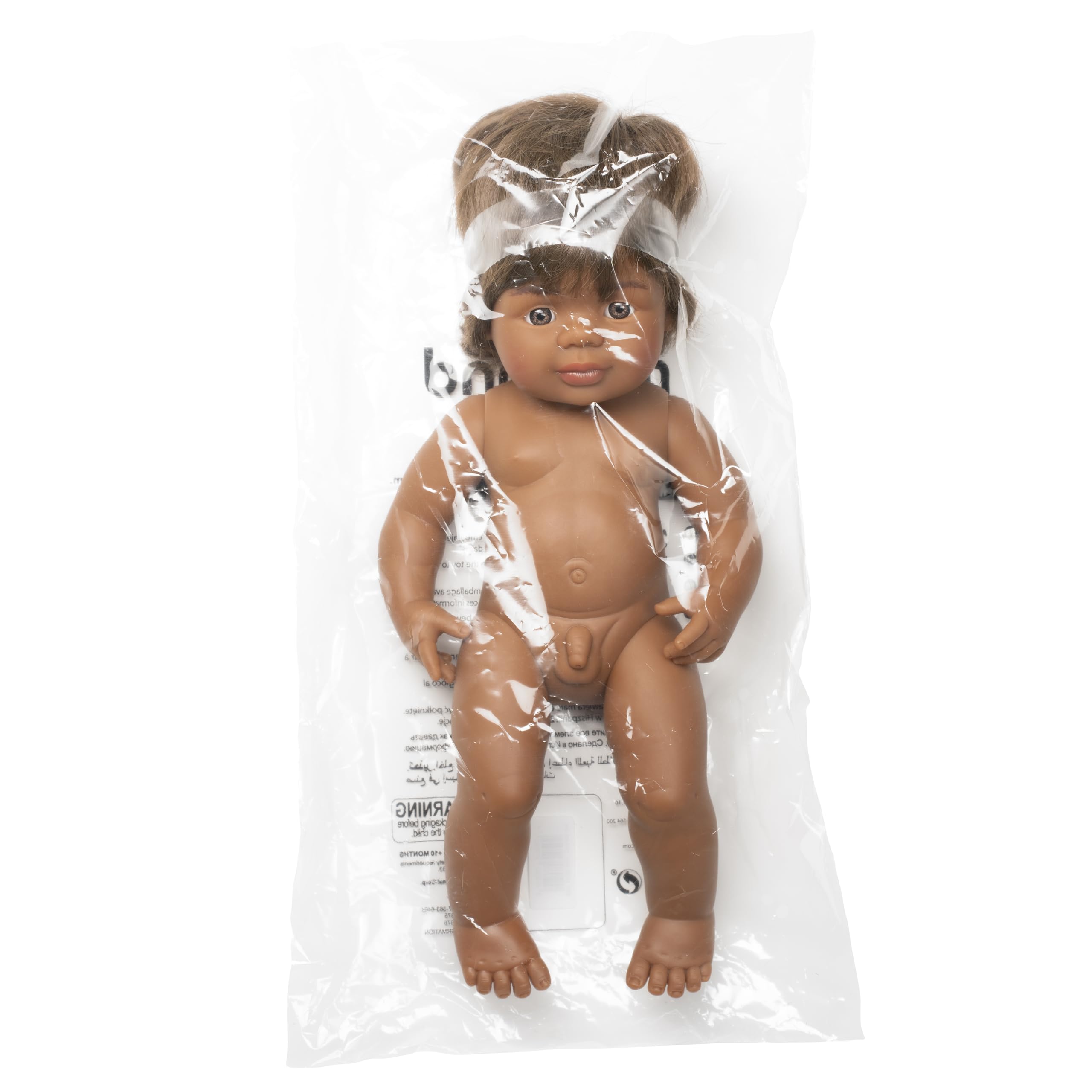 Miniland Babypuppe Junge 38 cm Vinyl australisch Tüte