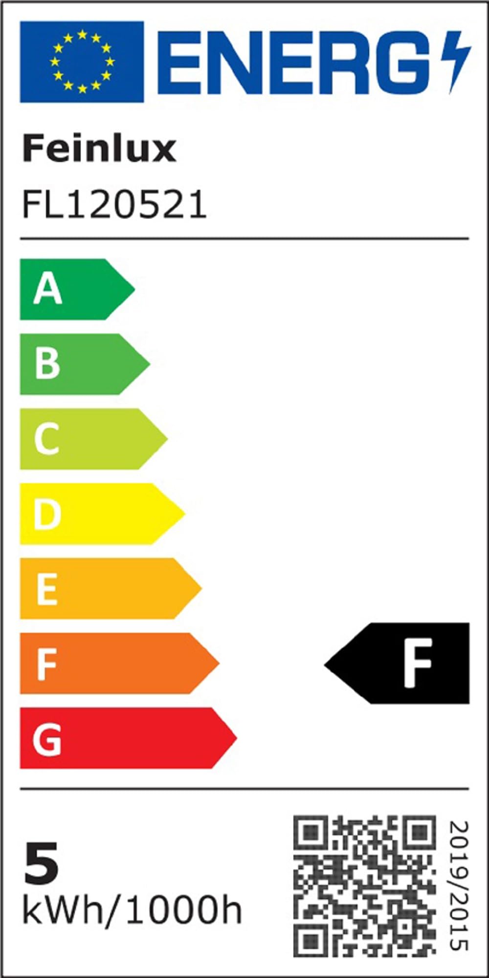 feinlux LED Einbaustrahler IP44 5W 230V Neutralweiß Schwarz