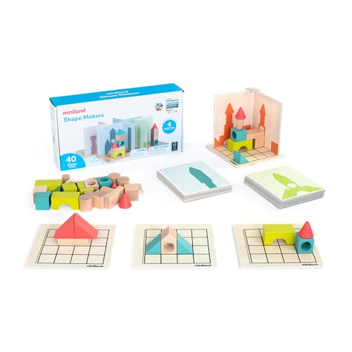 Miniland Shape Makers Konstruktionsspiel Holz