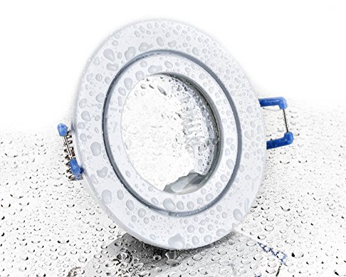 feinlux LED Einbaustrahler Bad IP44 rund weiß GU10
