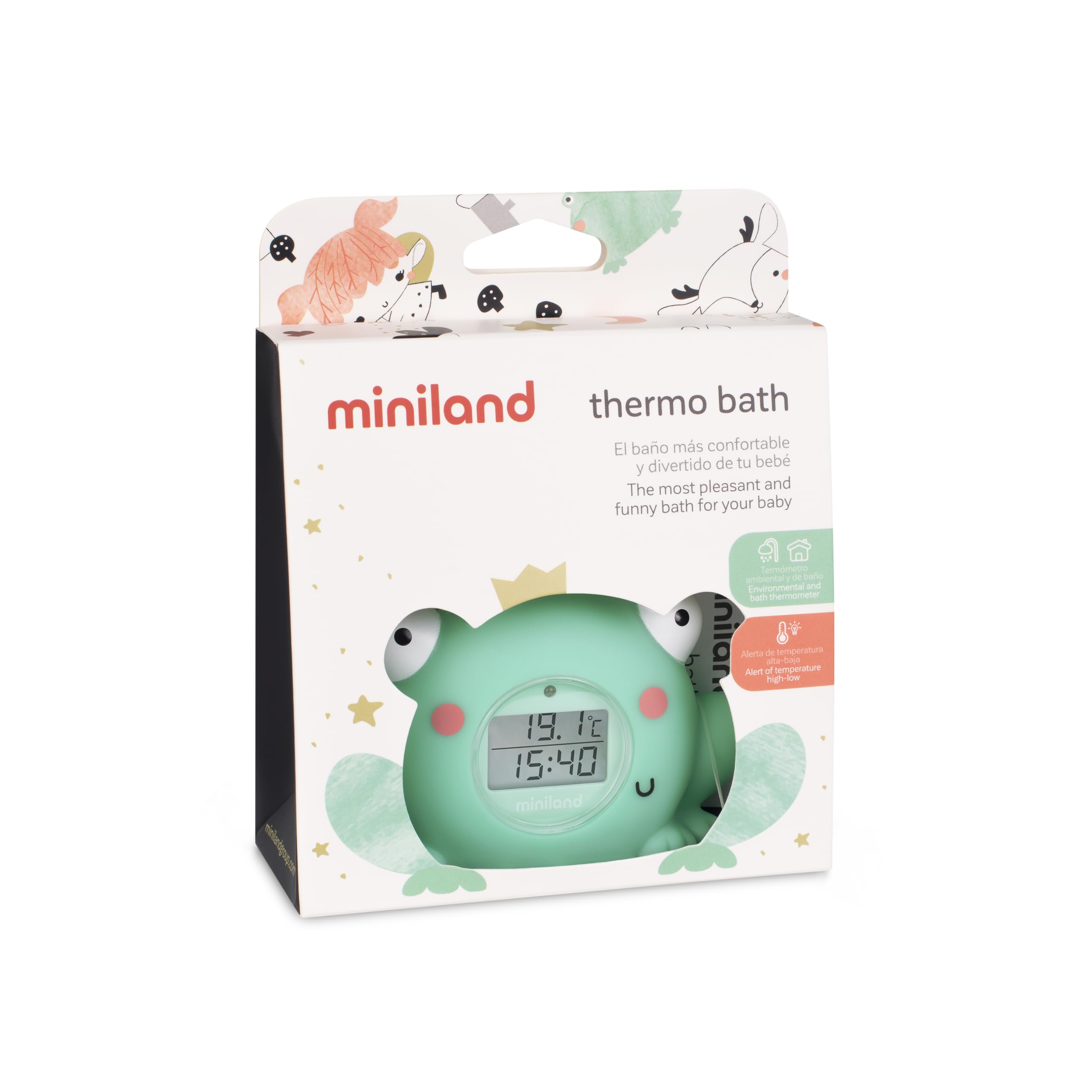 Miniland Thermo Bath Badethermometer mit Uhr
