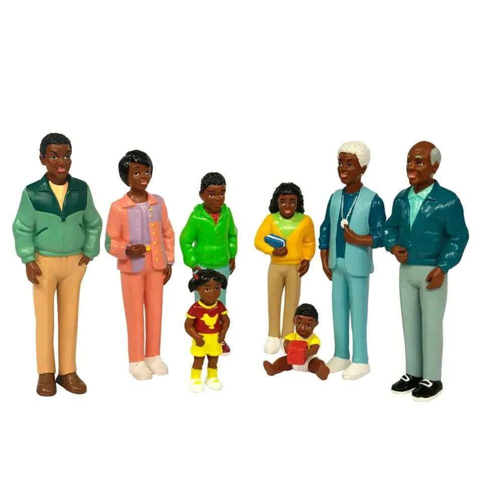 Miniland SEL Afrikanische Familie Spielfiguren 8er 12,5cm