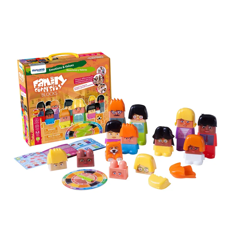 Miniland Family Diversity Blocks Lernspiel 33 Teile Roulette