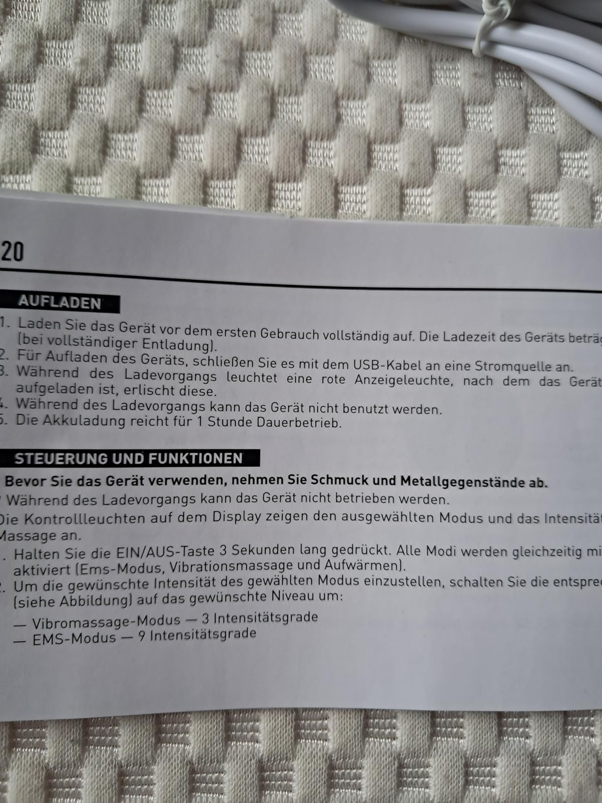 GESS 3in1 Anti-Cellulite Massagegerät EMS mit Infrarot und Vibration
