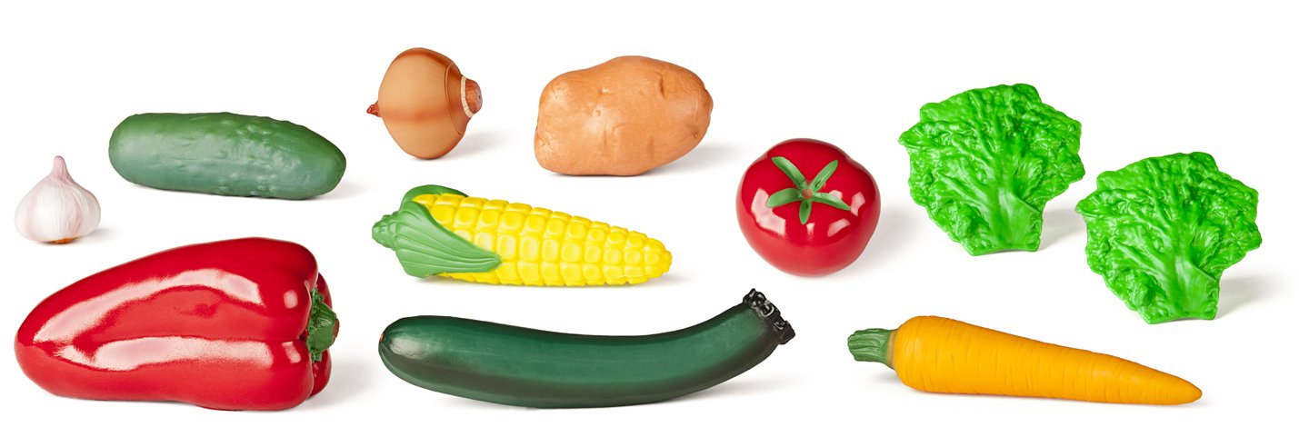 Miniland Nutrition 30766 Gemüsekorb 11 Teile Realgröße