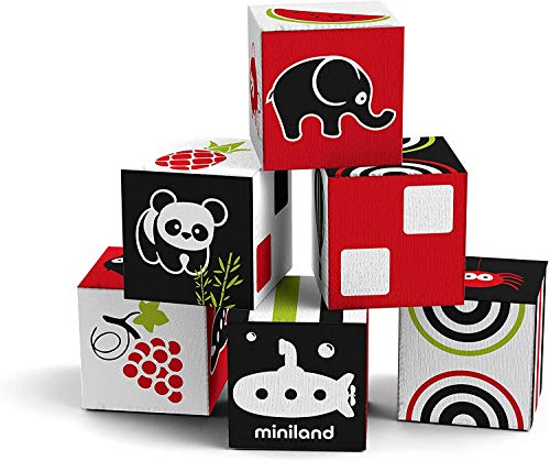 Miniland First Senses Würfel Set 6 Baby 7cm