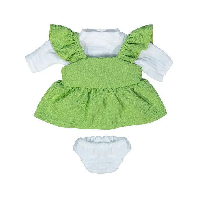 Miniland Dolls Puppenkleidung 38 cm Übergangskleid + T-Shirt