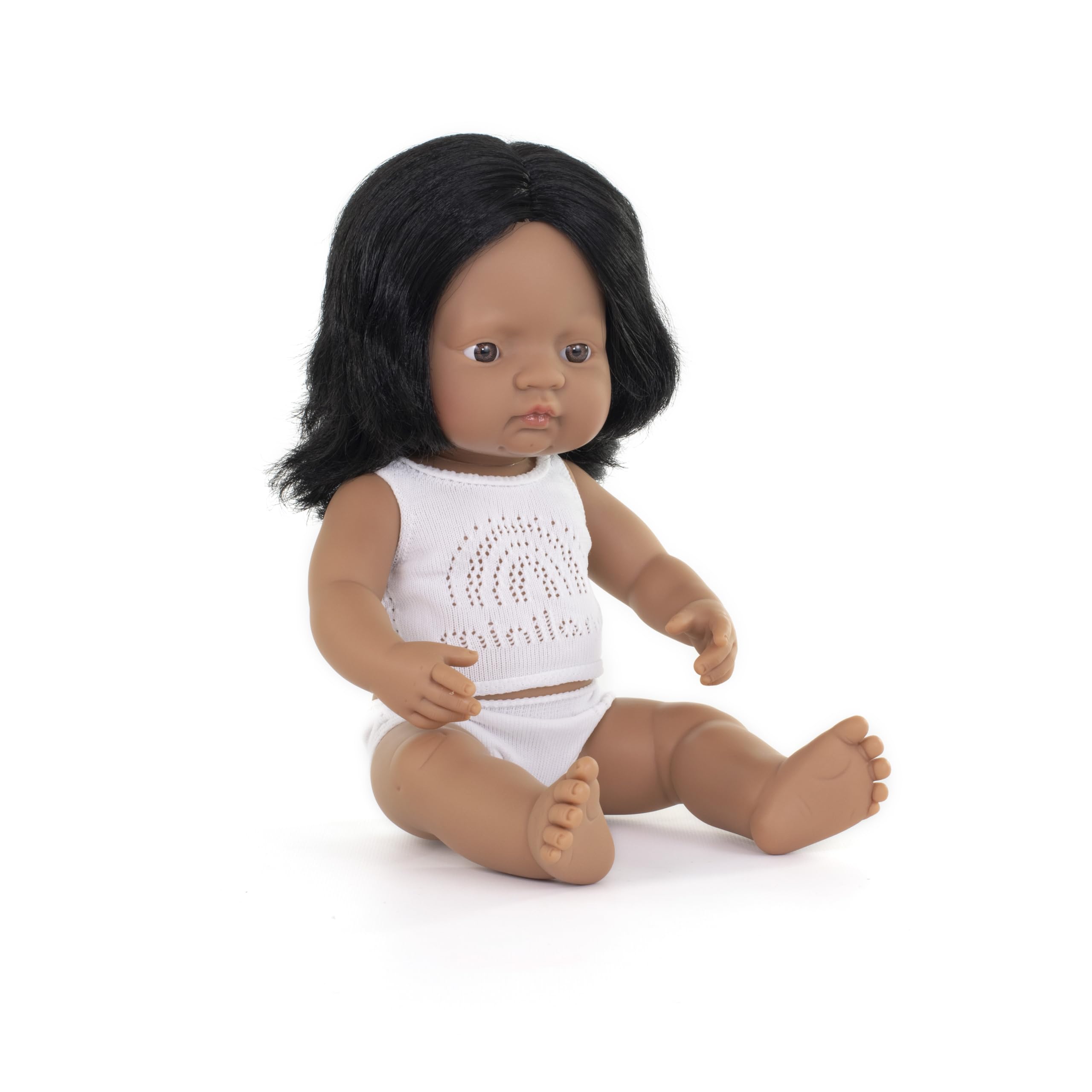 Miniland 31151 Baby Puppe 38 cm Europäischer Junge anatomisch