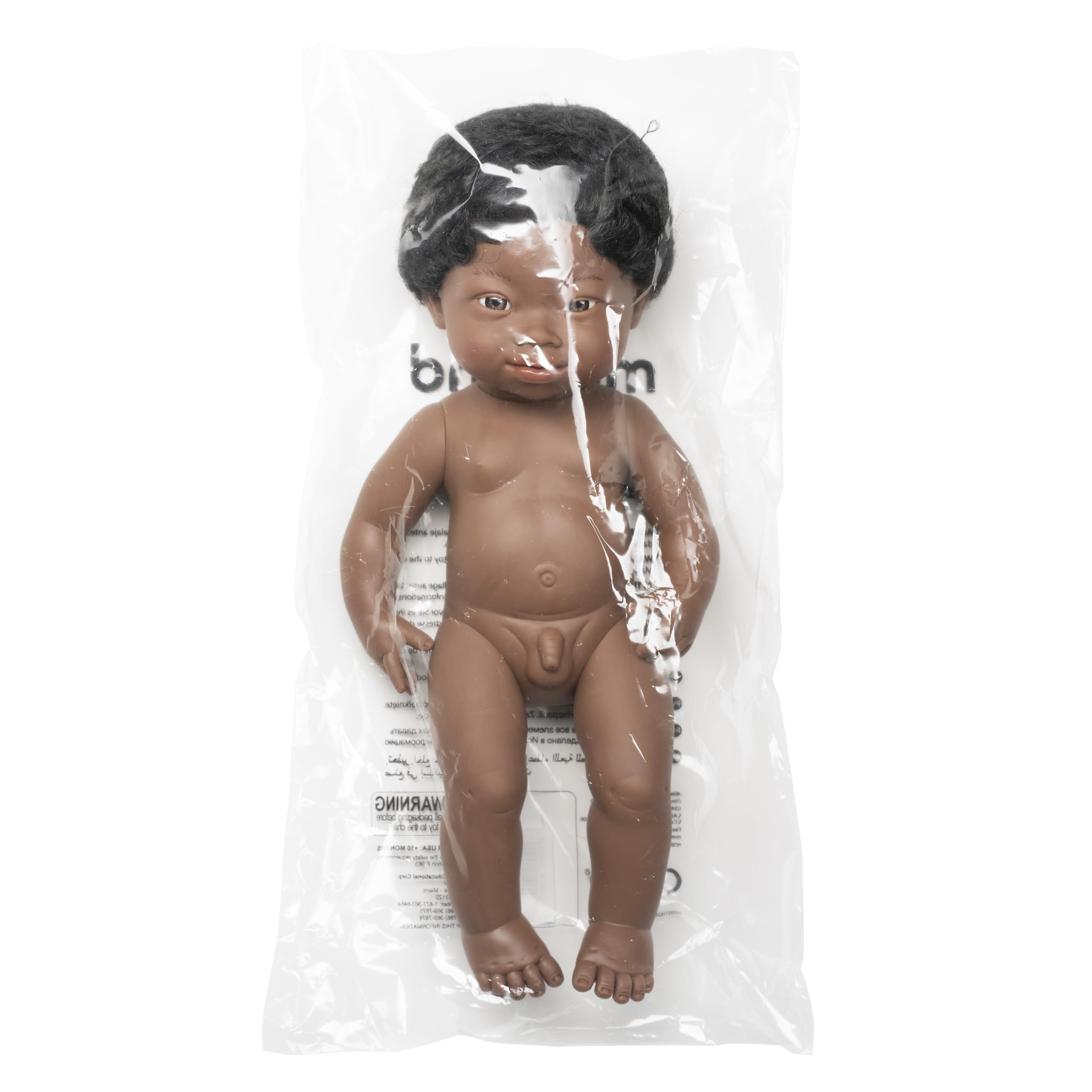 Miniland Babypuppe afrikanischer Junge 38cm 31089
