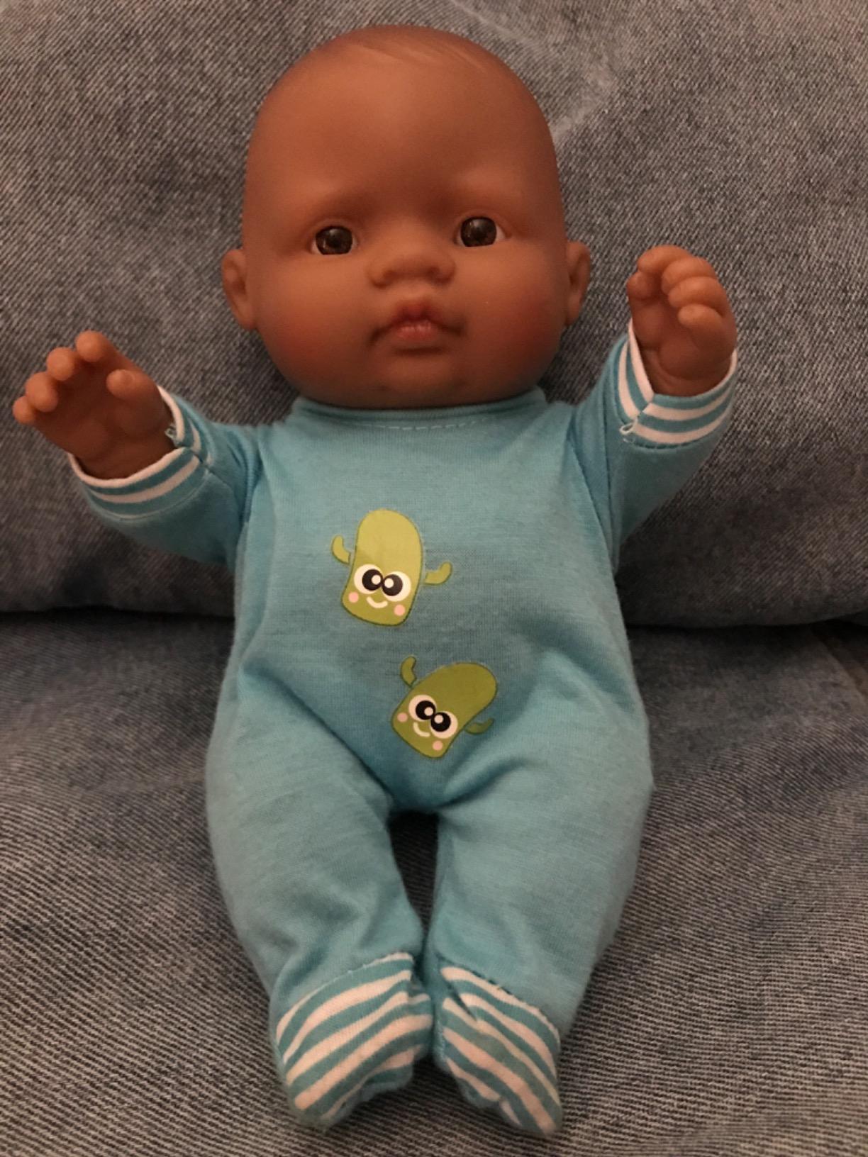 Miniland Puppenkleidung 21cm Blaues Pyjama Schlafmütze