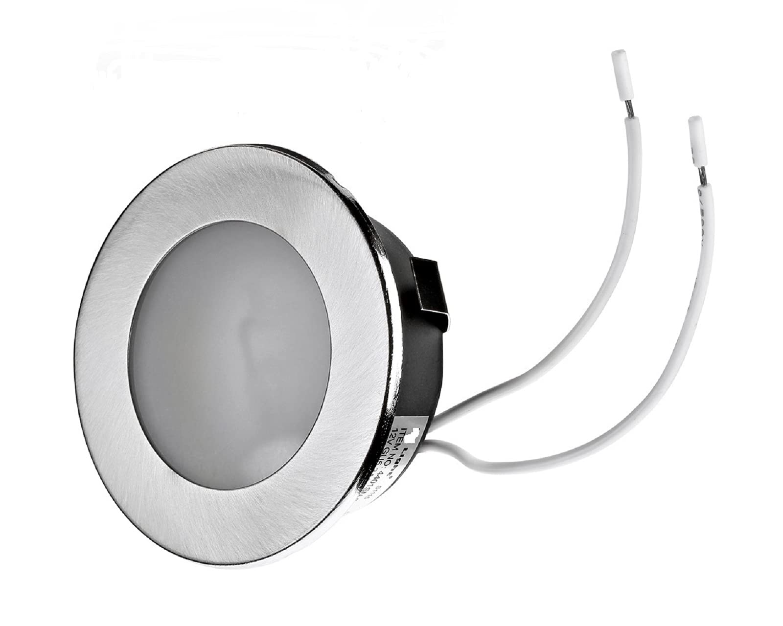 feinlux LED Einbauleuchte G4 12V 57mm Edelstahl gebürstet