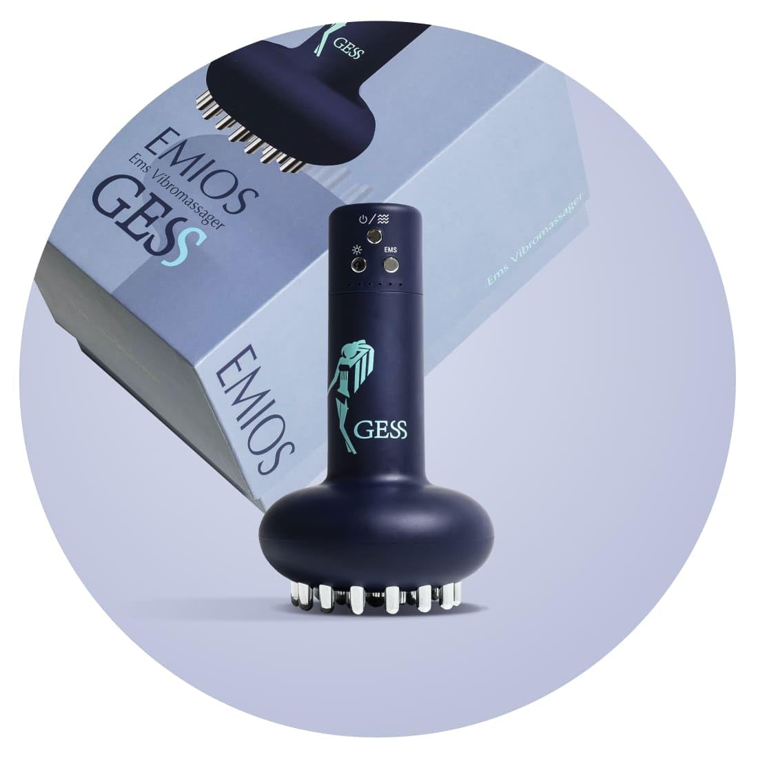 GESS Emios EMS Körpermassagegerät Wärme Vibration 5 Stufen