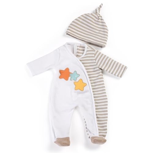 Miniland Pyjama 31220 Puppenkleidung 38-40cm beige