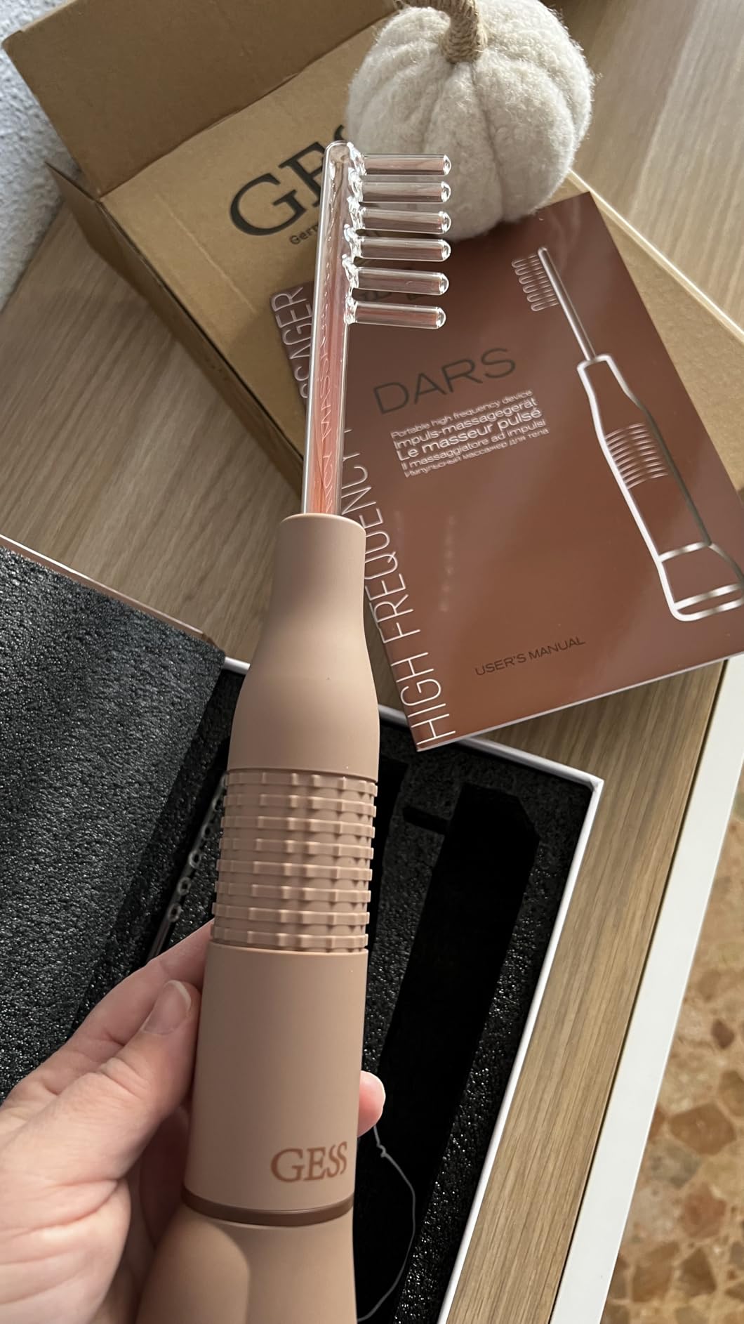 GESS DARS Hochfrequenzstab Haargerät 2 Kammelektroden