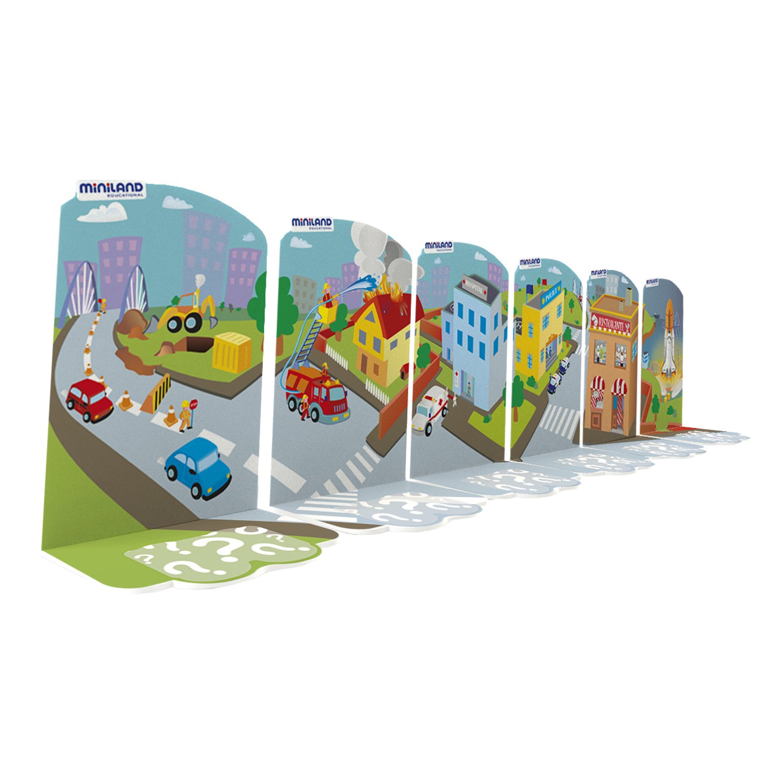Miniland Job Blocks 32340 Steckfiguren Berufe 6 Figuren
