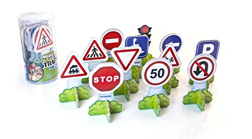 Miniland Minimobil Verkehrszeichen 12 Set Schilder