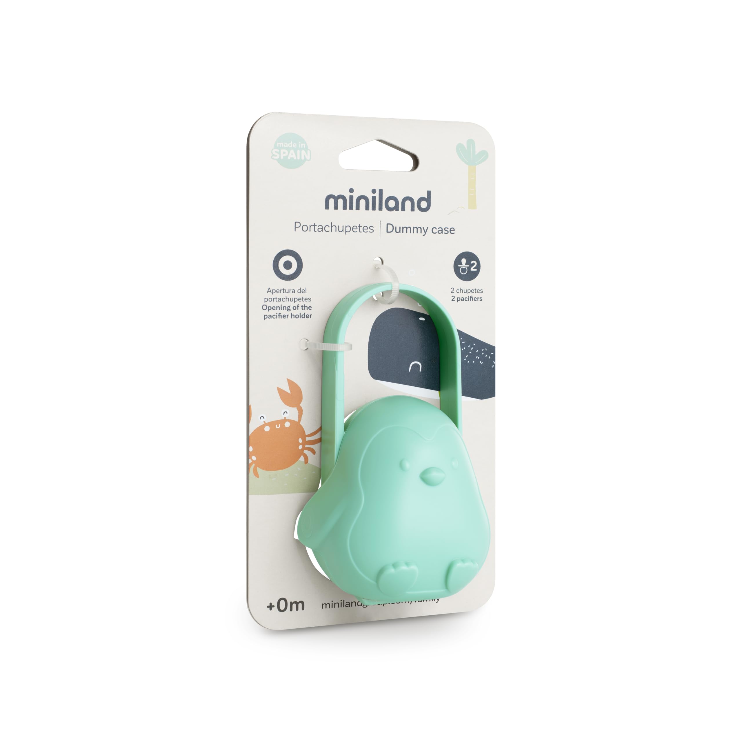 Miniland Schnullerhalter Ocean Schnullerbox Stoff BPA-frei