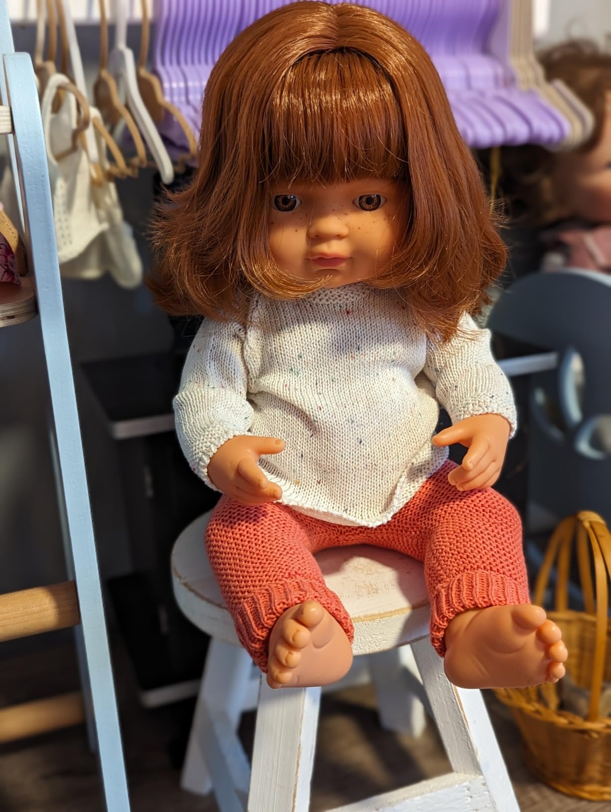 Miniland Dolls Strick Kleiderset 38cm Pullover Hose