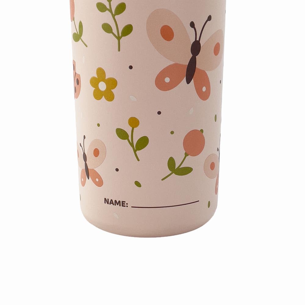 Miniland Steel Butterfly Trinkflasche 320 ml Edelstahl