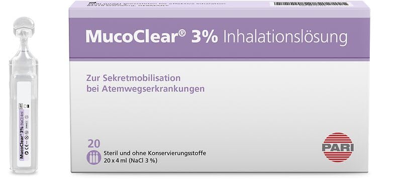 PARI MucoClear 3% Inhalationslösung 20x4ml hypertone Kochsalzlösung