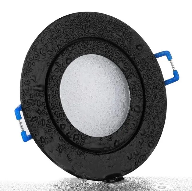 feinlux LED Einbaustrahler IP44 5W 230V Neutralweiß Schwarz