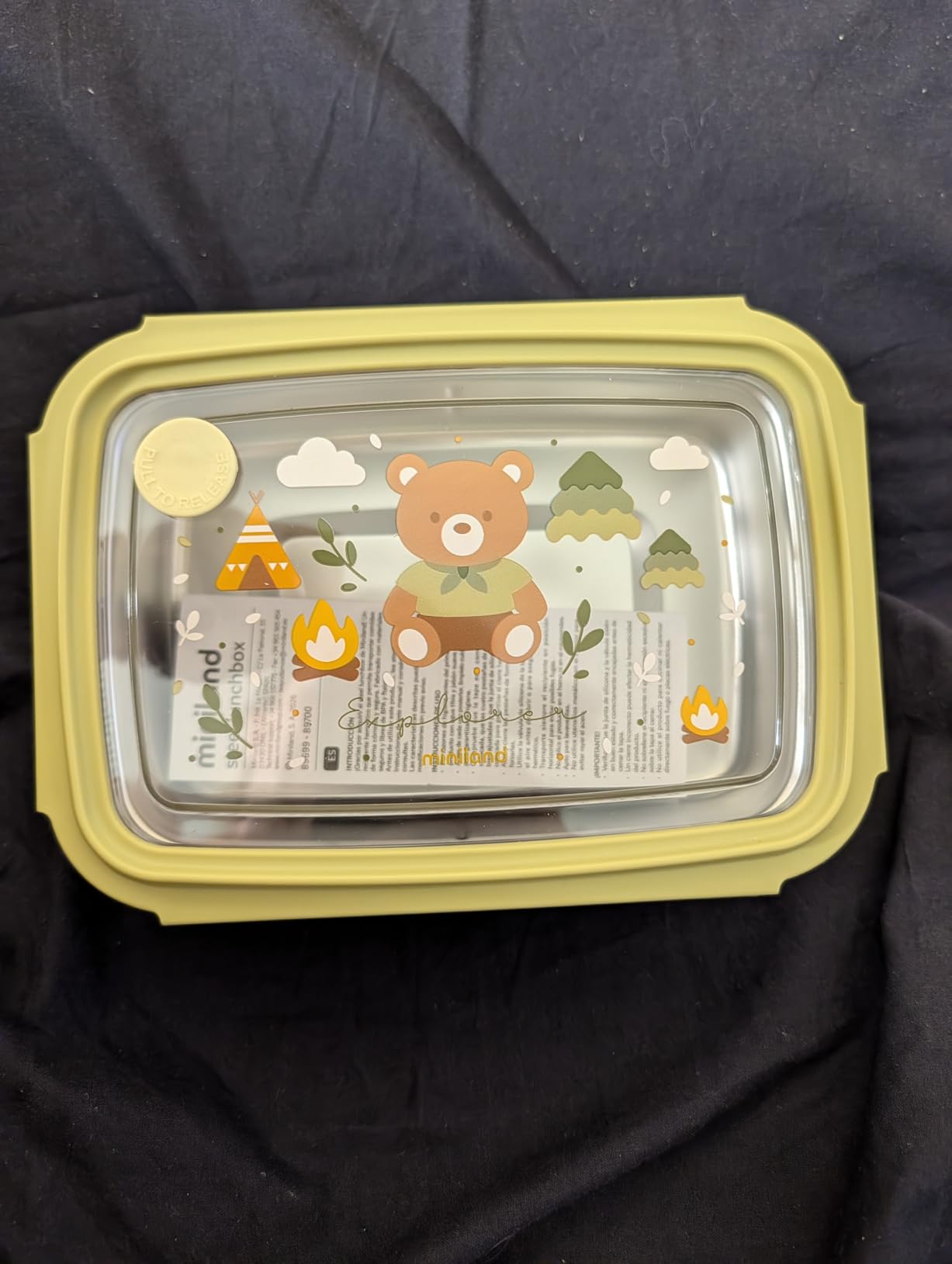 Miniland Nutrition Steel Lunchbox Explorer 800 ml Edelstahl