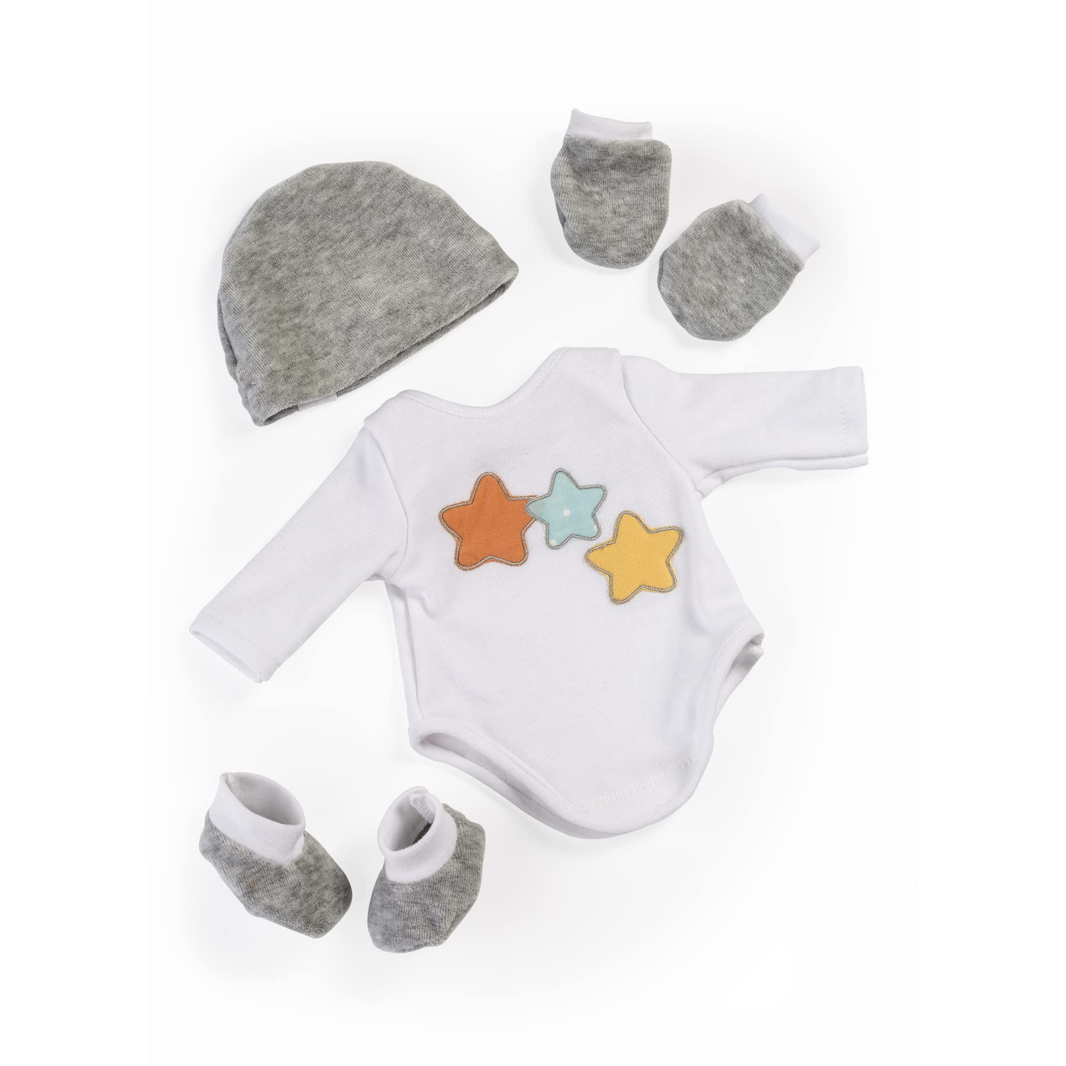 Miniland Babyausstattung Geschenkset 38-40cm Puppenkleidung Body