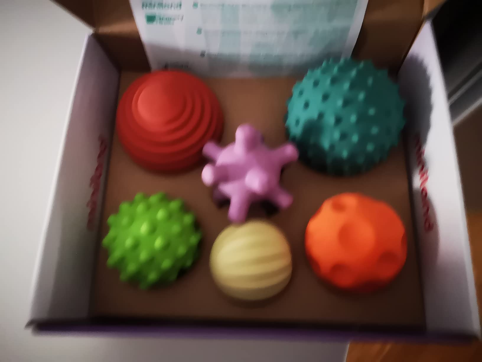Miniland Sensory Balls Sensorikbälle Naturkautschuk Set