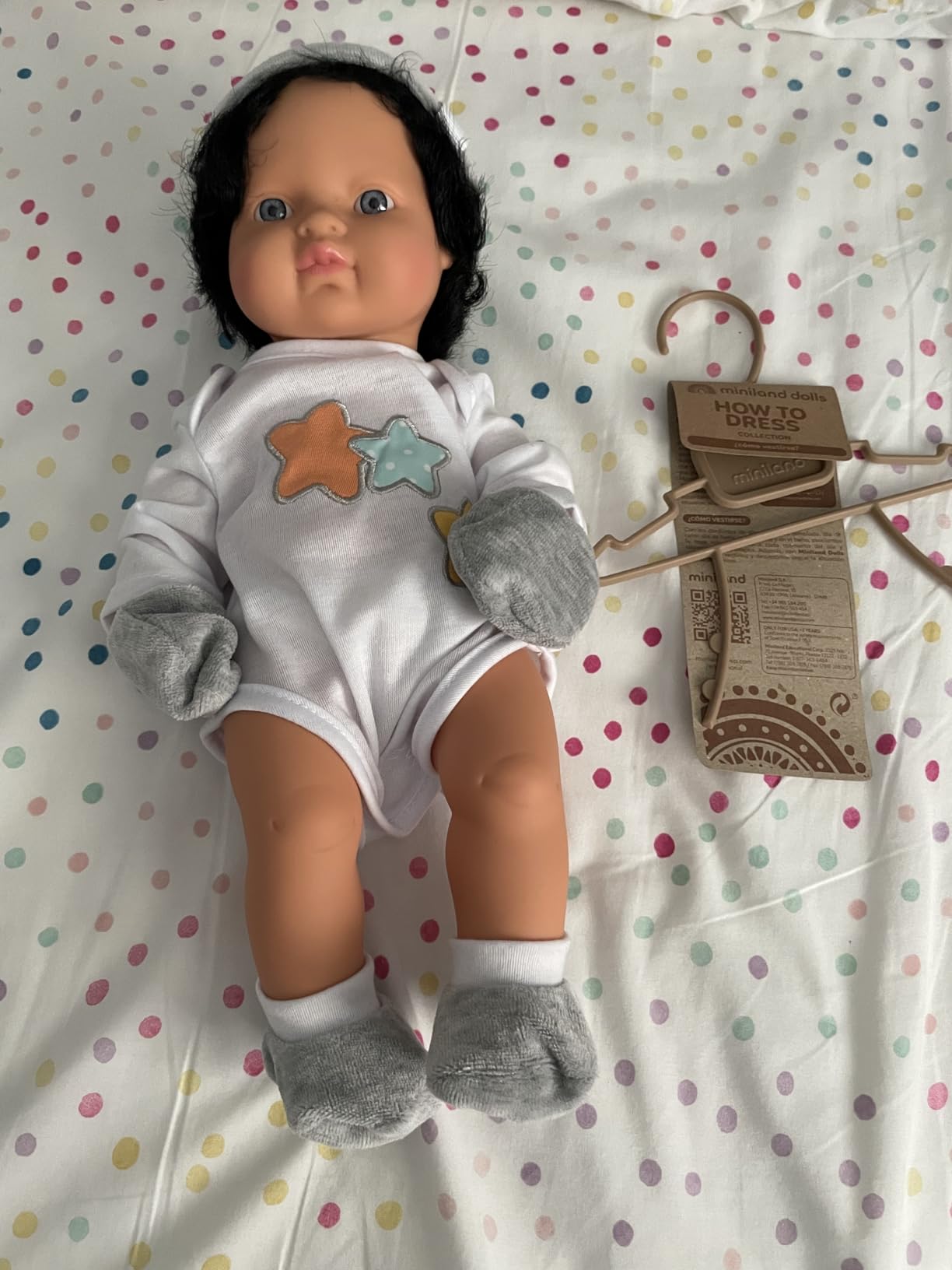Miniland Babyausstattung Geschenkset 38-40cm Puppenkleidung Body