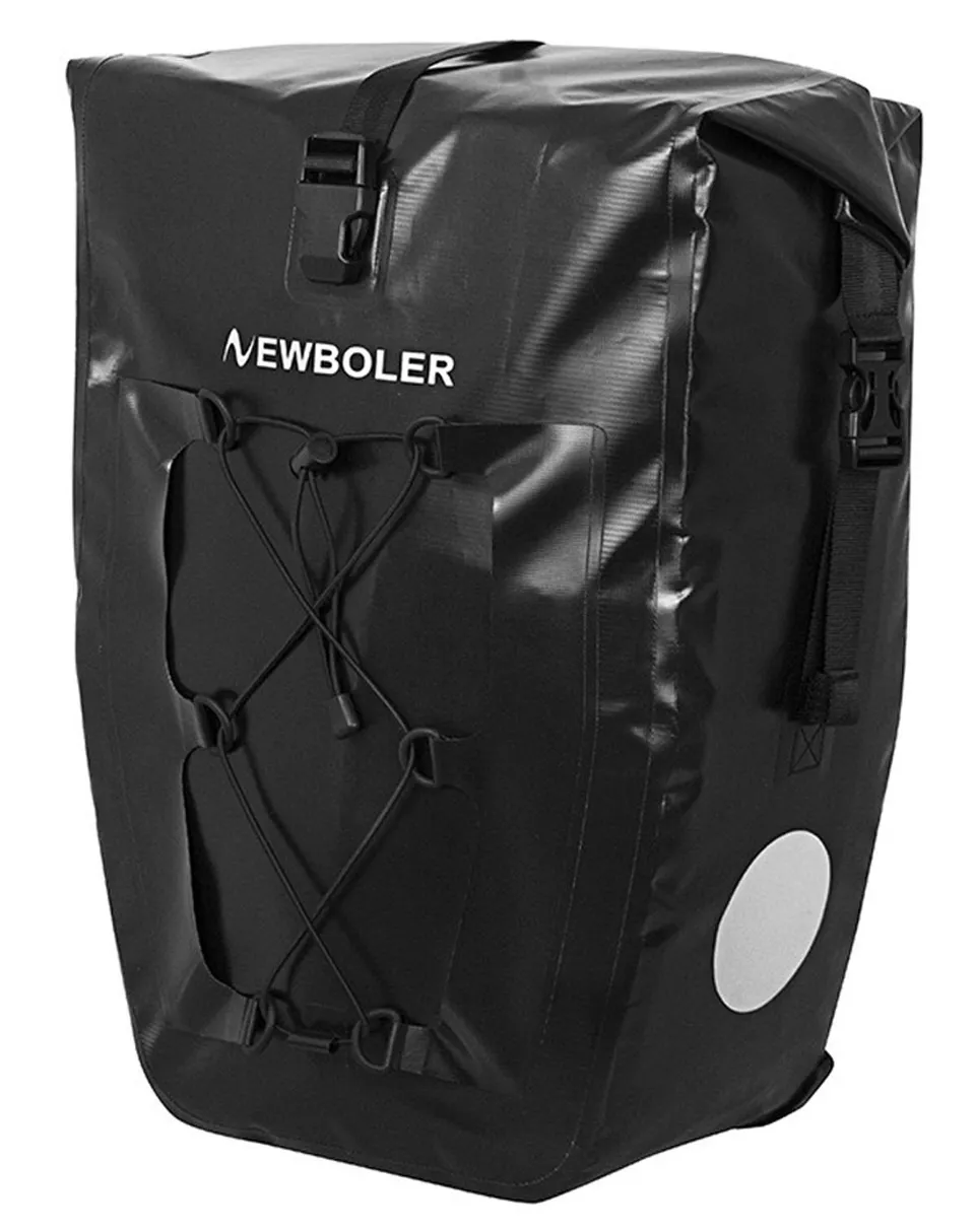 smartEC Fahrradtaschen Seitentasche 25L wasserdicht schwarz
