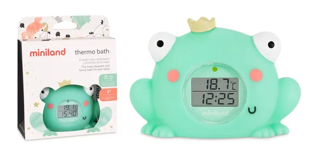Miniland Thermo Bath Badethermometer mit Uhr