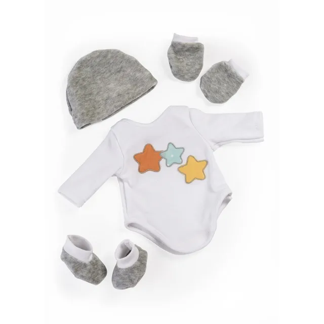 Miniland Babyausstattung Geschenkset 38-40cm Puppenkleidung Body