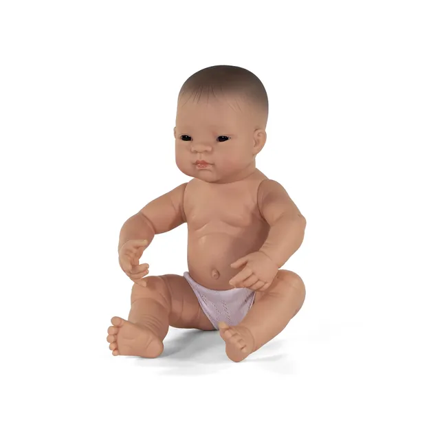 Miniland 31006 Babypuppe asiatisches Mädchen 40 cm