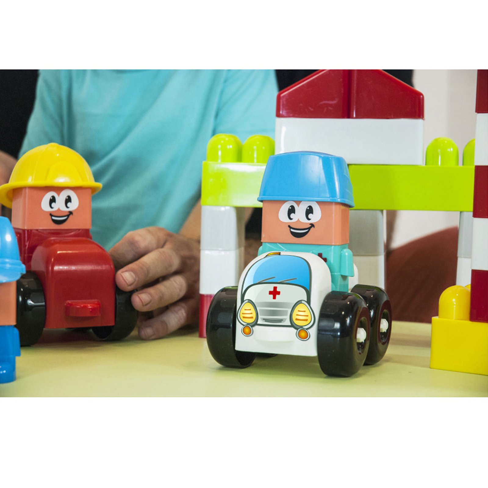 Miniland Super Blocks Hospital 32351 Bauklötze 17 Teile Figur