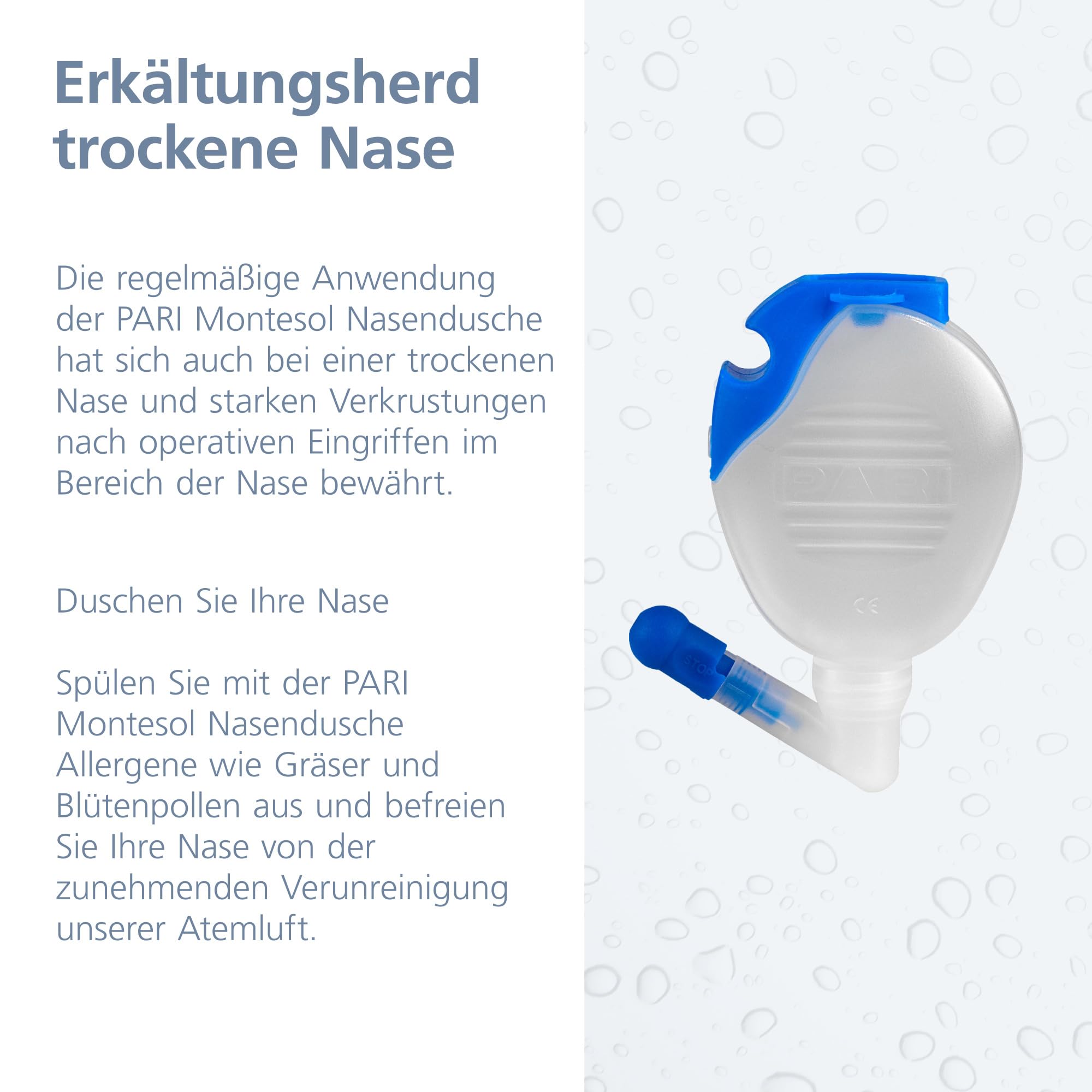 PARI Montesol Nasendusche Erwachsene Kinder Nasenspülung