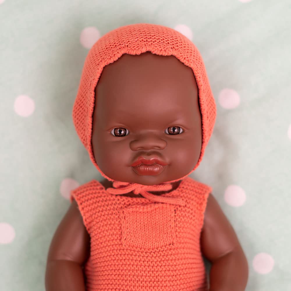 Miniland Dolls 31353 Babypuppe Junge 32 cm afrikanisch