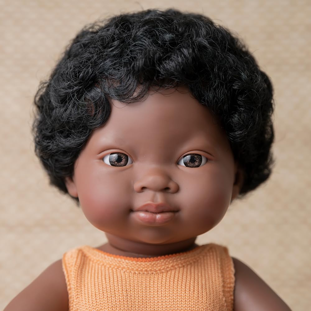 Miniland Dolls Babypuppe afrikanisch 38cm Colourful