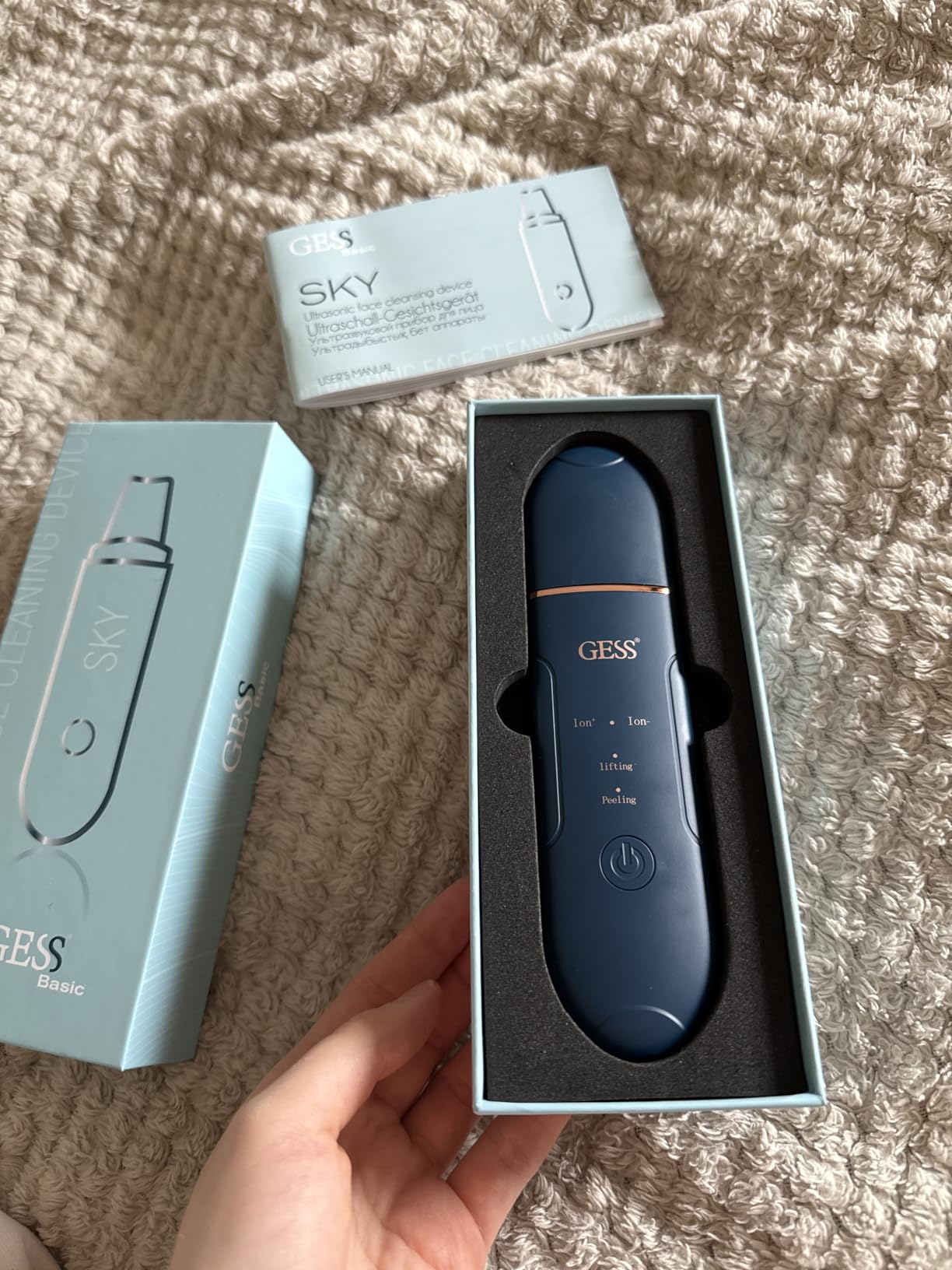 Gess Sky Ultraschall Porenreiniger Skin Scrubber Mitesser