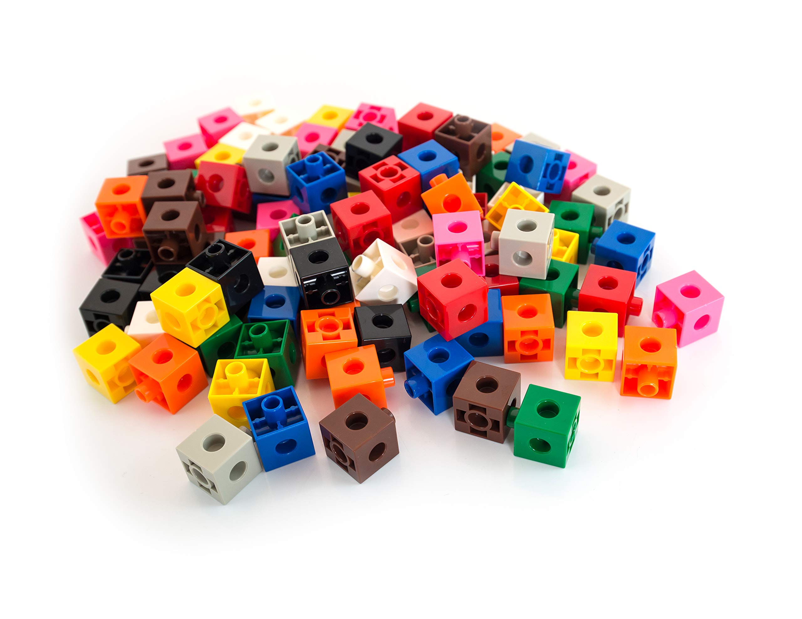 Miniland Bunte Steckwürfel 2 cm 100 Teile Steckspiel