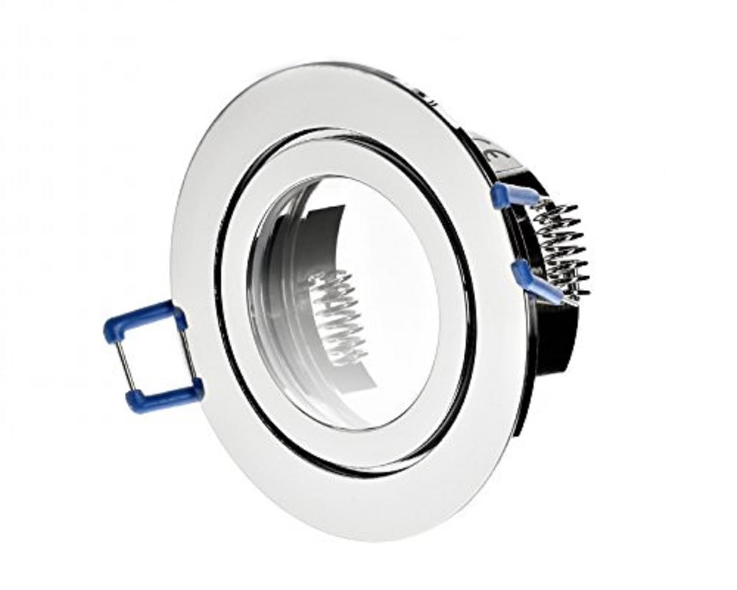 feinlux LED Einbaustrahler Bad IP44 Einbauspot chrom ohne Leuchtmittel