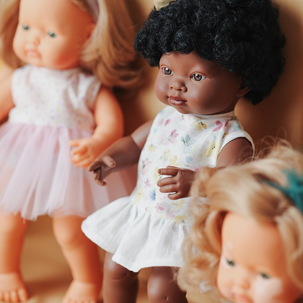Miniland My Friends Puppe Afrikanisches Mädchen 38cm Kleidung