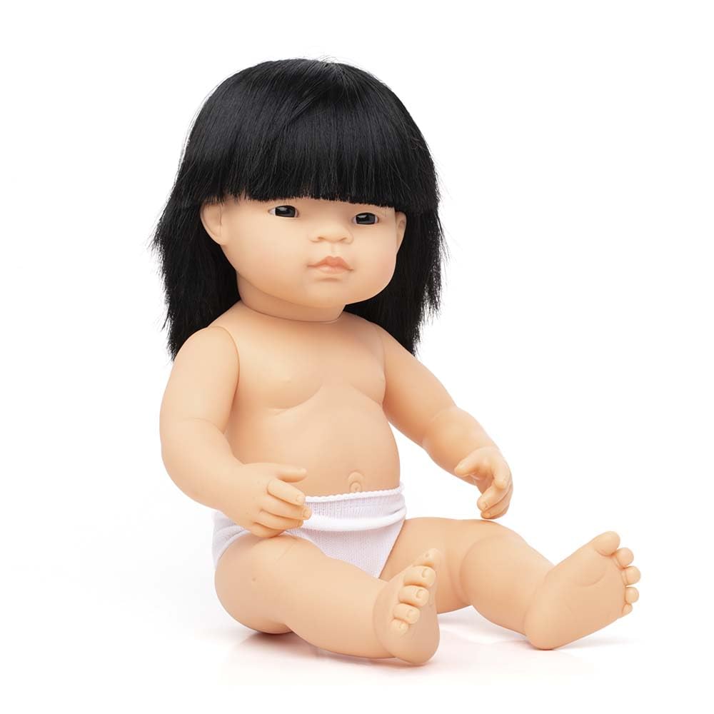 Miniland Babypuppe Asiatisches Mädchen 38 cm Vinyl