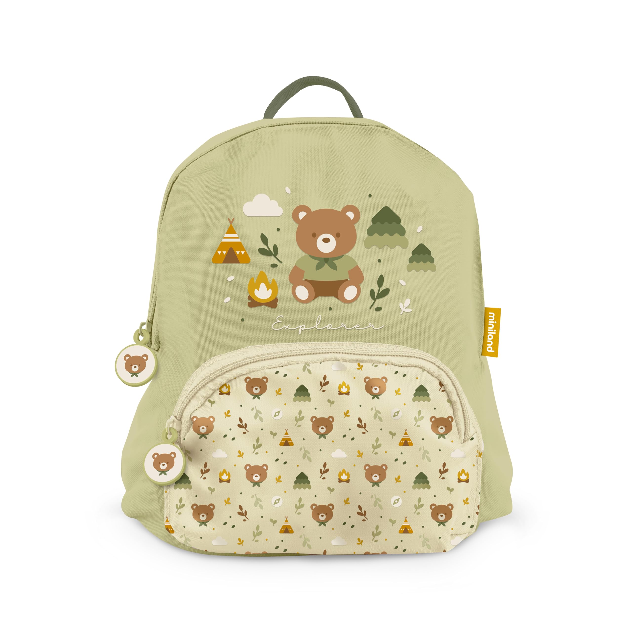 Miniland Backpack Explorer Kinderrucksack Grün