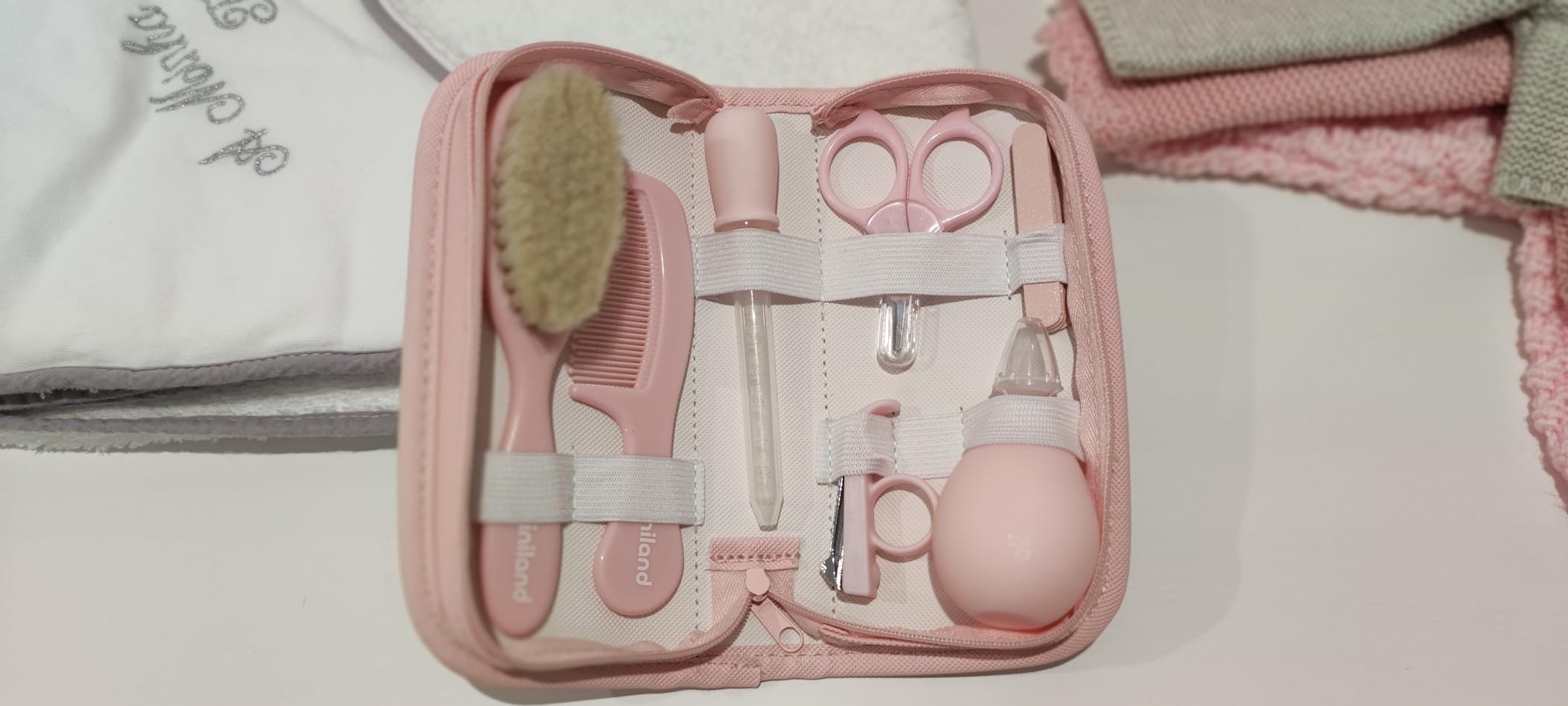 Miniland Baby Kit Dreamland Pflegeset Bear 6-teilig Tasche