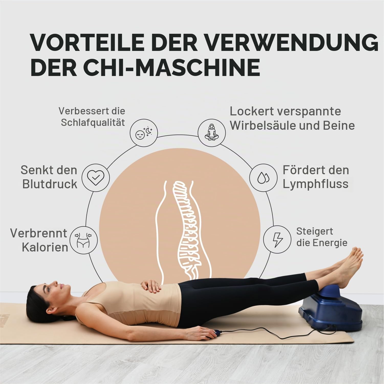 Gess Neo Chi Massagegerät Swing-Massager blau Rücken