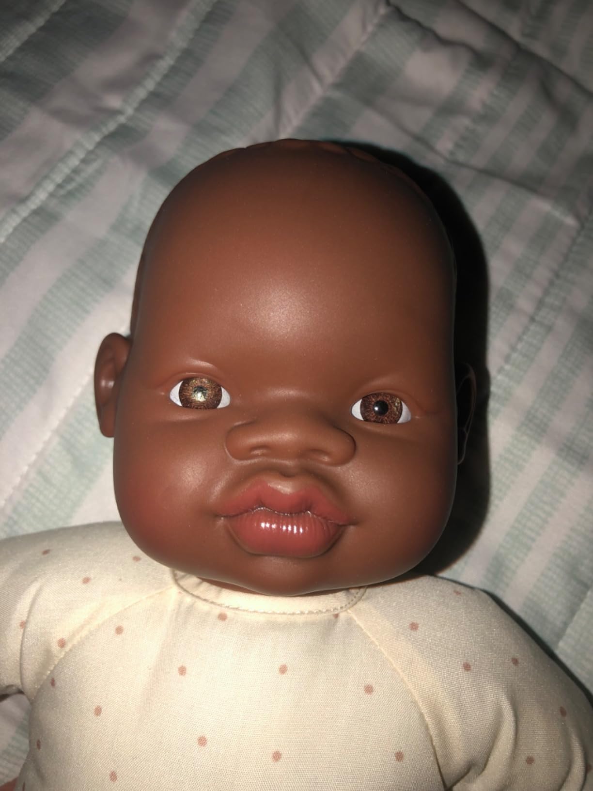 Miniland Dolls Babypuppe 32 cm afrikanisch Stoffkörper