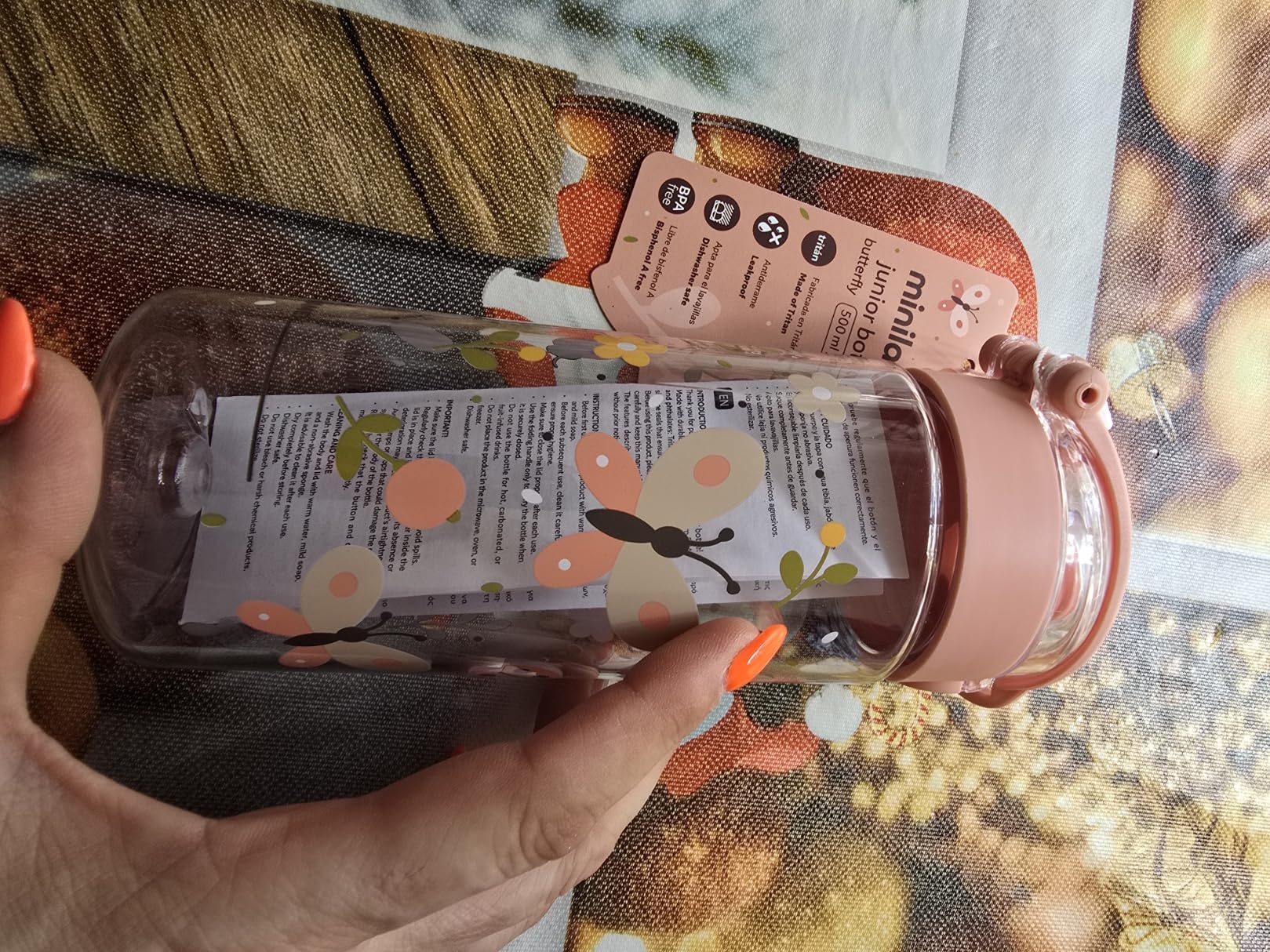 Miniland Nutrition Junior Bottle Butterfly 500ml Tritan