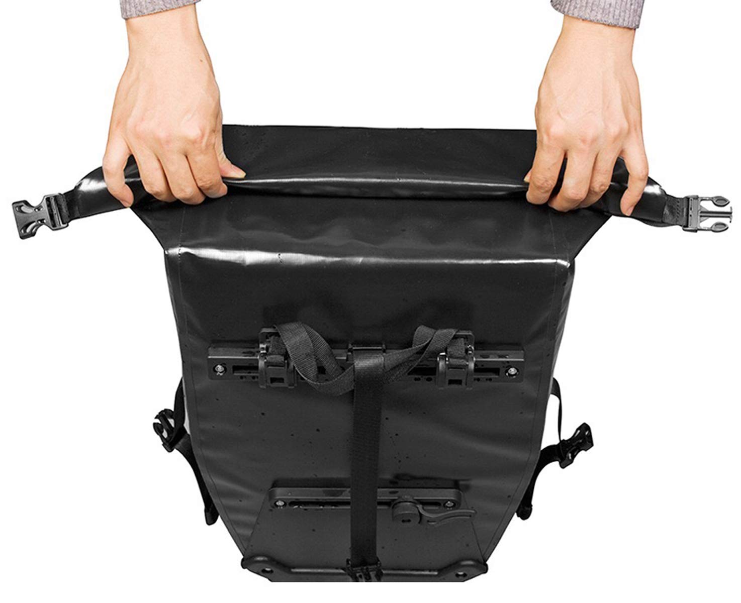 smartEC Fahrradtaschen Seitentasche 25L wasserdicht schwarz