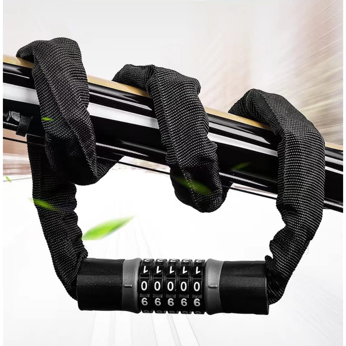 smartEC Fahrradschlösser Kettenschloss 120 cm Schlüssel