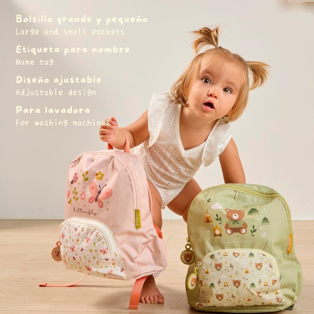 Miniland Backpack Explorer Kinderrucksack Grün